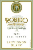 Robledo Family Winery The Seven Brothers Sauvignon Blanc, Lake County, USA