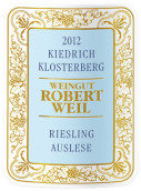 羅伯特威爾修道院雷司令精選白葡萄酒(Weingut Robert Weil Kiedricher Klosterberg Riesling Auslese, Rheingau, Germany)