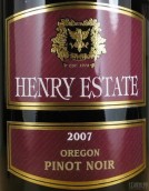 亨利酒莊黑皮諾干紅葡萄酒(Henry Estate Winery Pinot Noir, Umpqua Valley, USA)