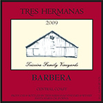 特雷斯巴貝拉干紅葡萄酒(Tres Hermanas Vineyard & Winery Barbera, Santa Barbara County, USA)