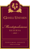 吉納利珍藏蒙特布查諾干紅葡萄酒(Gianelli Vineyards Montepulciano Reserva, Tuolumne County, USA)