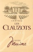 克勞索茲酒莊馬克西姆特釀紅葡萄酒(Chateau Les Clauzots Cuvee Maxime, Graves, France)
