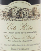 嘉拉德酒庄金棕红葡萄酒(Pierre Gaillard Brune et Blonde, Cote Rotie, France)