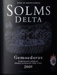 索姆達(dá)塔吉摩德魯斯西拉加強(qiáng)酒(Solms Delta Gemoedsrus, Western Cape, South Africa)