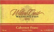 Willow Crest Cabernet Franc, Yakima Valley, USA