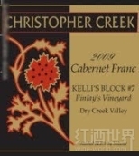 克里斯多夫芬利園品麗珠干紅葡萄酒(Christopher Creek Finlay's Vineyard Kelli's Block 7 Cabernet Franc, Dry Creek Valley, USA)