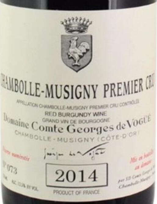 Domaine Comte Georges de Vogue Chambolle-Musigny Premier Cru, Cote