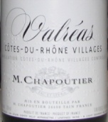 莎普蒂爾酒莊瓦爾西村紅葡萄酒(M. Chapoutier, Valreas, France)