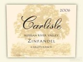 卡爾麗絲酒莊卡羅斯牧場仙粉黛干紅葡萄酒(Carlisle Carlos Ranch Zinfandel, Russian River Valley, USA)