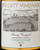 巴奈特薩沃伊園霞多麗干白葡萄酒(Barnett Vineyards Savoy  Chardonnay, Sonoma County, USA)