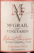 麥圭爾克隆15赤霞珠干紅葡萄酒(McGrail Clone 15 Cabernet, Livermore Valley, USA)