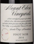 伊甸山黑皮諾紅葡萄酒（酒莊裝瓶）(Mount Eden Vineyards Estate Bottled Pinot Noir, Santa Cruz Mountains, USA)