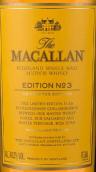 麥卡倫第3版蘇格蘭單一麥芽威士忌(The Macallan Edition No.3 Single Malt Scotch Whisky, Highlands, UK)