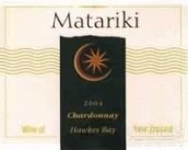 瑪塔里奇酒莊霞多麗干白葡萄酒(Matariki Chardonnay, Hawke's Bay, New Zealand)