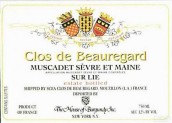 Clos de Beauregard Muscadet Sevre-et-Maine Sur Lie, Loire, France