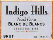 靛藍(lán)山酒莊白中白起泡酒(Indigo Hills Blanc De Blancs, North Coast, USA)