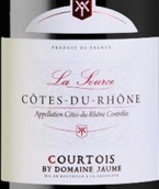 库尔图瓦酒庄索斯红葡萄酒(Domaine Courtois La Source, Cotes du Rhone, France)