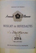 阿尔诺维伦纽夫酒庄甜白葡萄酒(Arnaud de Villeneuve, Muscat de Rivesaltes, France)