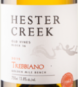 赫斯特溪老藤特雷比奧羅干白葡萄酒(Hester Creek Old Vines Trebbiano, Okanagan, Canada)