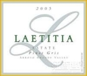 霽霞灰皮諾干白葡萄酒(Laetitia Pinot Gris, Arroyo Grande Valley, USA)