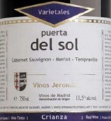 赫羅明風土系列陳釀干紅葡萄酒(Vinos Jeromin Puerta del Sol Varietales Crianza, Madrid, Spain)