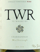 太陽屋酒莊5182單一園霞多麗白葡萄酒(Te Whare Ra Single Vineyard 5182 Chardonnay, Marlborough, New Zealand)