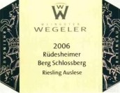 Weinguter Geheimrat J. Wegeler Rudesheimer Berg Schlossberg Riesling Auslese, Rheingau, Germany