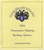 Georg Albrecht Schneider Niersteiner Hipping Riesling Auslese, Rheinhessen, Germany