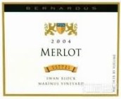 伯納德斯酒莊馬里努斯園梅洛紅葡萄酒(Bernardus Marinus Vineyard Merlot, Carmel Valley, USA)