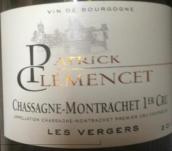 克萊門切特酒莊維奇（夏山-蒙哈榭一級(jí)園）干紅葡萄酒(Domaine Patrick Clemencet Les Vergers, Chassagne-Montrachet 1er Cru, France)