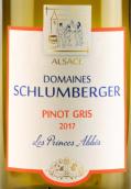 舒伯格酒莊王子修士灰皮諾白葡萄酒(Domaines Schlumberger Les Princes Abbes Pinot Gris, Alsace, France)