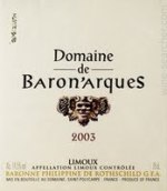 雅奇侯爵（男爵）堡紅葡萄酒(Domaine de Baron'Arques Limoux, Languedoc-Roussillon, France)