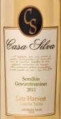 席爾瓦特色系列晚收賽美蓉瓊瑤漿混釀干白葡萄酒(Casa Silva Specials Late Harvest, Colchagua Valley, Chile)