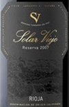 索拉爾酒莊珍藏紅葡萄酒(Solar Viejo Reserva, Rioja, Spain)