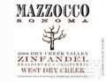 馬佐科酒莊干溪谷仙粉黛干紅葡萄酒(Mazzocco West Dry Creek Zinfandel, Dry Creek Valley, USA)