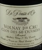 拉魄斯酒莊60武沃瑞園（沃爾奈一級(jí)園）紅葡萄酒(Domaine de la Pousse d'Or Clos des 60 Ouvrees, Volnay Premier Cru, France)