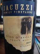 佳卡茲酒莊黑珍珠紅葡萄酒(Jacuzzi Family Nero D'Avola, Tracy Hills, USA)