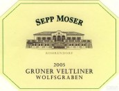 Sepp Moser Wolfsgraben Gruner Veltliner, Kremstal, Austria