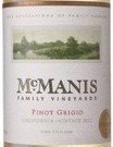 麥馬尼斯家族灰皮諾干白葡萄酒(McManis Family Vineyards Pinot Grigio, California, USA)