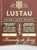 盧士濤索雷拉特級(jí)珍藏1977年赫雷斯白蘭地(Lustau Solera Gran Reserva  Anada 1977 Brandy de Jerez, Andalucia, Spain)