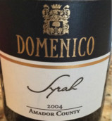多梅尼克西拉干紅葡萄酒(Domenico Winery Syrah, Amador Valley, USA)