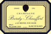 巴蒂-莎菲年份特釀特級園極干型香檳(Champagne Bardy-Chauffert Cuvee Millesime Grand Cru Brut, Champagne, France)