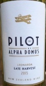 阿爾法·多默斯飛行員萊昂納達(dá)遲摘賽美蓉干白葡萄酒(Alpha Domus The Pilot Leonarda Late Harvest Semillon, Hawke's Bay, New Zealand)