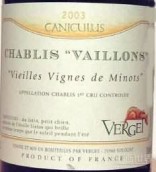 Vieilles Vignes des Minots Vaillons, Chablis Premier Cru, France