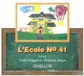 艾科勒弗里斯賽美容干白葡萄酒(L’ecole no 41 Fries Vineyard Semillon, Wahluke Slope, USA)