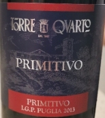 托雷夸爾托酒莊普里米蒂沃紅葡萄酒(Torre Quarto Primitivo Puglia IGP, Puglia, Italy)