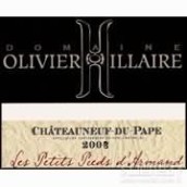 奥利弗西莱尔酒庄阿尔芒红葡萄酒(Domaine Olivier Hillaire Les Petits Pieds d'Armand, Chateauneuf-du-Pape, France)