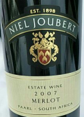 尼爾朱伯酒莊梅洛干紅葡萄酒(Niel Joubert Merlot, Paarl, South Africa)