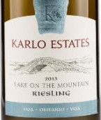 卡羅酒莊雷司令干白葡萄酒(Karlo Estate Riesling, Prince Edward County, Canada)