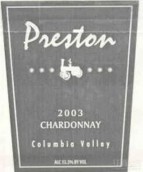 普雷斯頓霞多麗干白葡萄酒(Preston Premium Wines Chardonnay, Columbia Valley, USA)